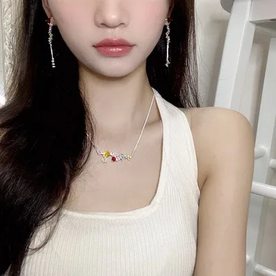 الأصلي الحب الأحجار الكريمة الأقراط الإناث المتخصصة تصميم تحسس الأقراط عالية الفاخرة الأذن كليب 2022 موضة رائعة هدية