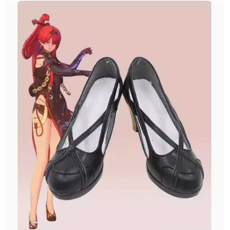 

LQGame Wuthering Waves Yinlin Cosplay Halloween Party Roleplay Mature Women Girls Beautiful Black Shoes Comic Exhibition High He