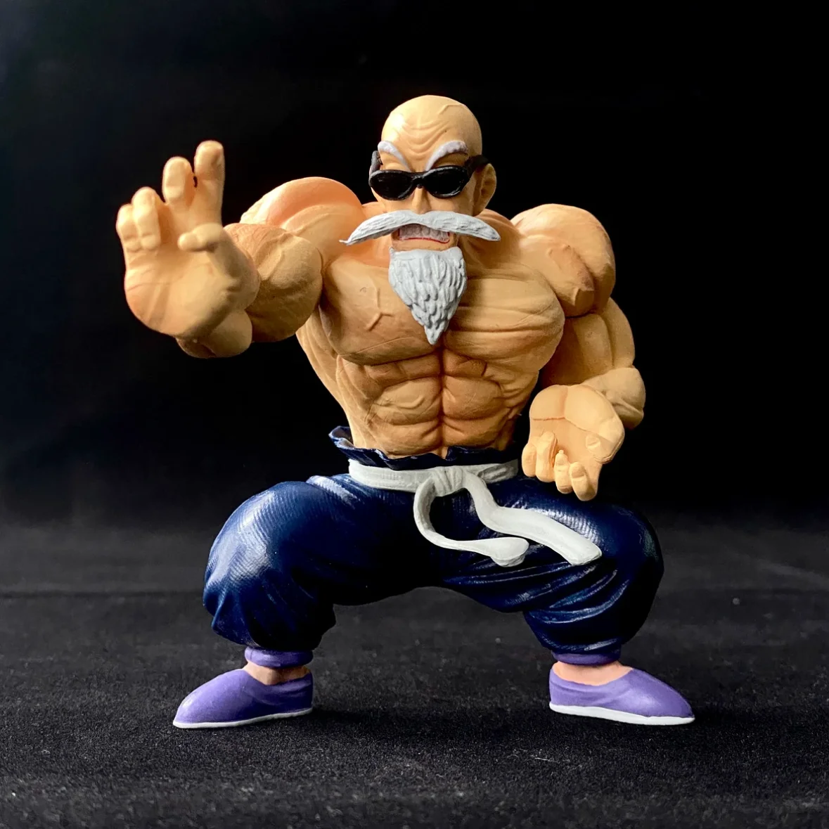 10cm Master Roshi Max Muscle Power bentuk Anime Action Figure Kame Sennin PVC Model koleksi dekorasi hadiah mainan anak-anak