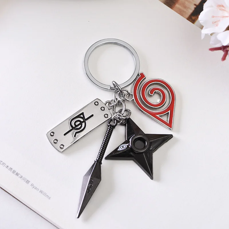 ZSQHET 8Pcs/Set Anime Cartoon Enamel Brooch Red Cloud Sharingan Metal Pin Backpack Clothes Lapel Pin Jewelry Jewelry Gift