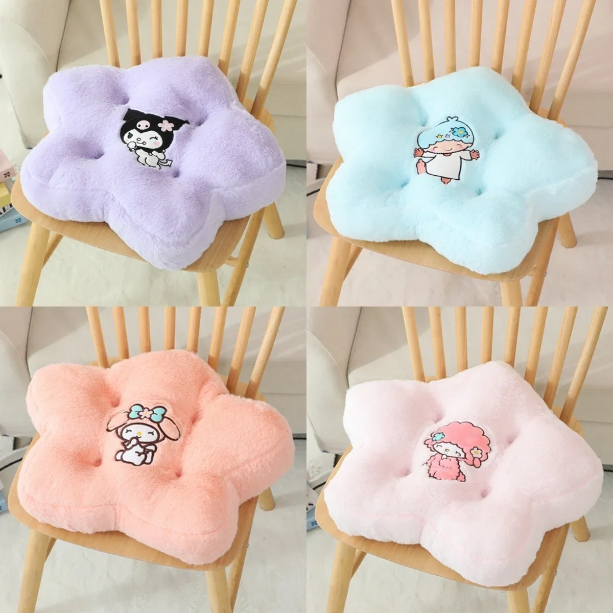 Sanrio Comfortable Seat Cushion Pentagram Shape Sitting Cushion Chair Back Cushion Sofa Bed Throw Pillow Home Decor Gifts Girl