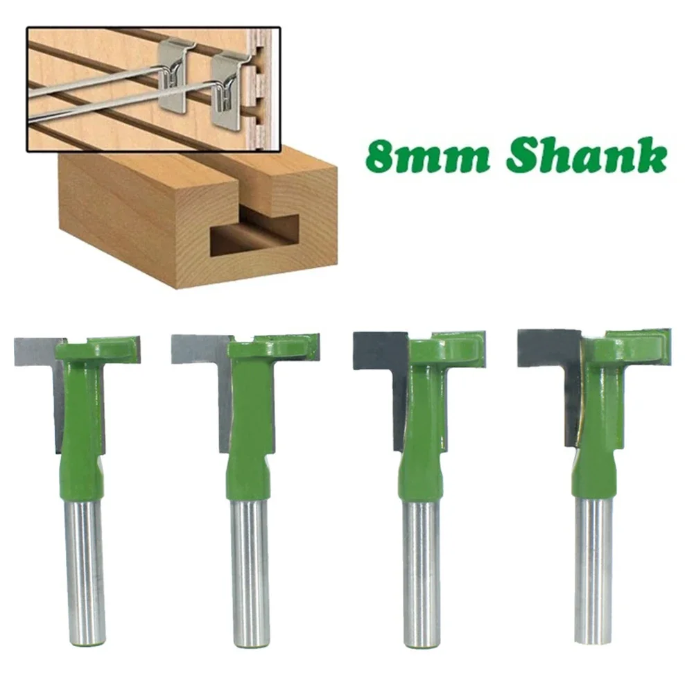 Anti Kickback Design Router Bit T-Slot 8mm Shank Hand Making A Drawer Hard Alloy Milling Cutter Router Bit T-Slot