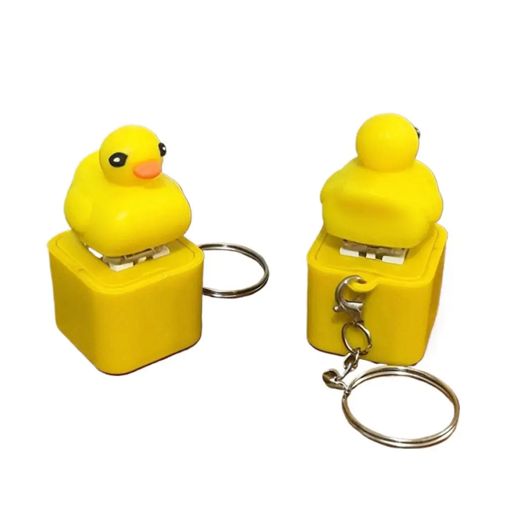 البطة الدجال تململ لعبة بطة لوحة المفاتيح Keycap منظم حشرجة الموت زر الصوت المفاتيح الزخرفية زخرفة الإجهاد الإغاثة