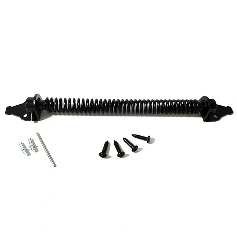 Adjustable Door Hinge Latch Door Hinge Latch Self-closing Spring Adjustable Tension Gate Rust-proof Heavy Duty for Wooden