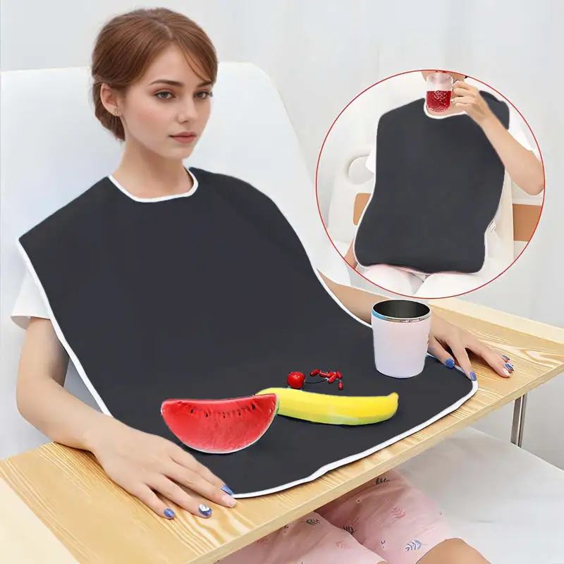 Elderly Drooling Napkin Anti-fouling Multi-purpose Rice Pocket Hemiplegic Eating Apron Adult Special Bibs