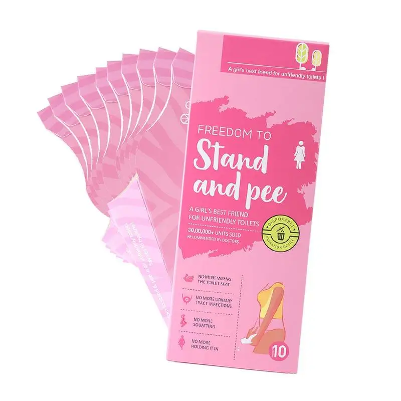 Standing Urinal For Women 10pcs Paper Vertical Pee Funnel Waterproof Leakproof Multifunctional Urinal Device Ergonomic Portable