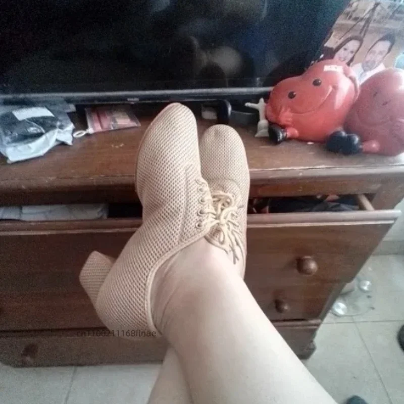 Latin dansschoenen, damesdansschoenen met zachte zolen, dansvoorstellingen voor volwassenen, tweepunts zomerschoenen met rubberen zolen
