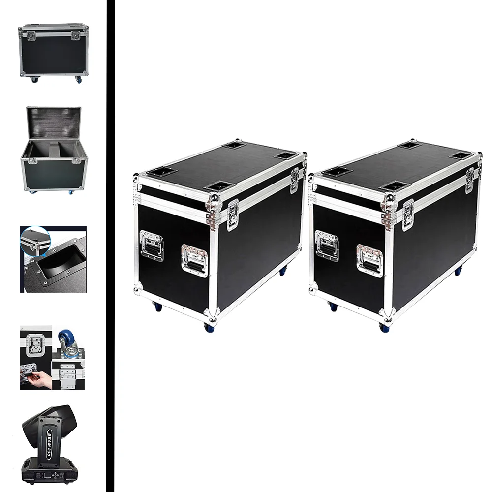 

2Pcs /Lot Aviation Box Flightcase Suitable for Beam 7R 230W Moving Head Stage Light Universal Model Dmx DJ Disco Party Wedding