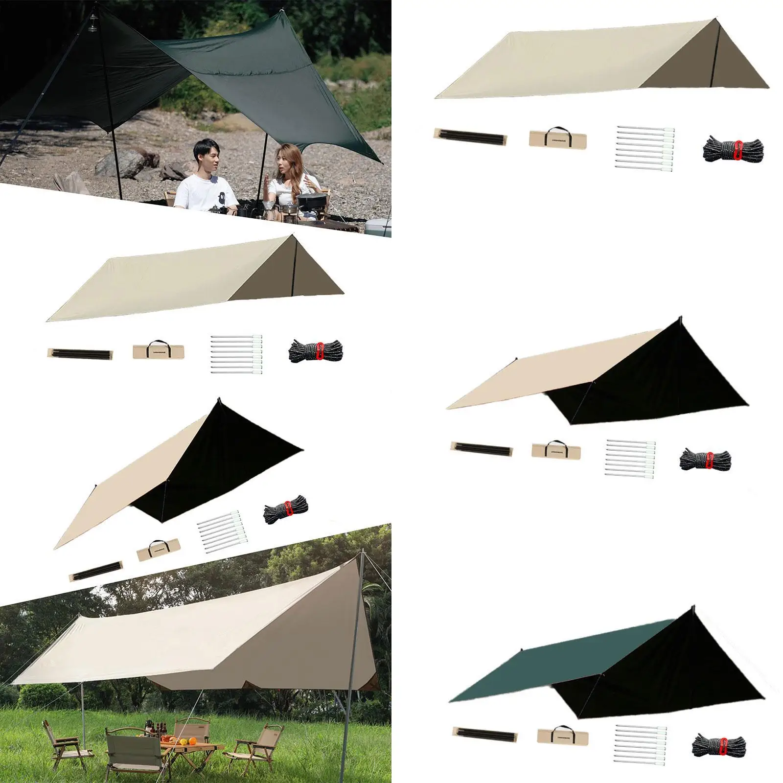 

Гамак, дождевик, брезент от дождя для гамака, оборудование, простая установка, аксессуары, водонепроницаемая палатка, навес для кемпинга, путешествий на пикник