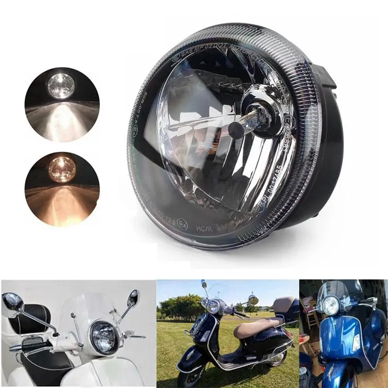58265R, 641080 Clear Headlight Assembly Headlight Front Head Lamp For Vespa Piaggio Gt GTS 125 200 250 300