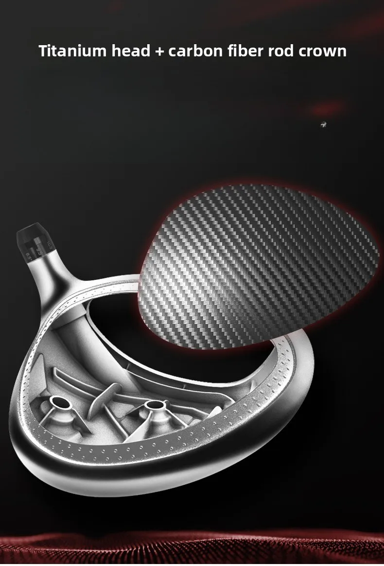 Титановый деревянный стержень Стержень из углеродного волокна Тройник с высоким отскоком Деревянный титановый ключ для гольфа