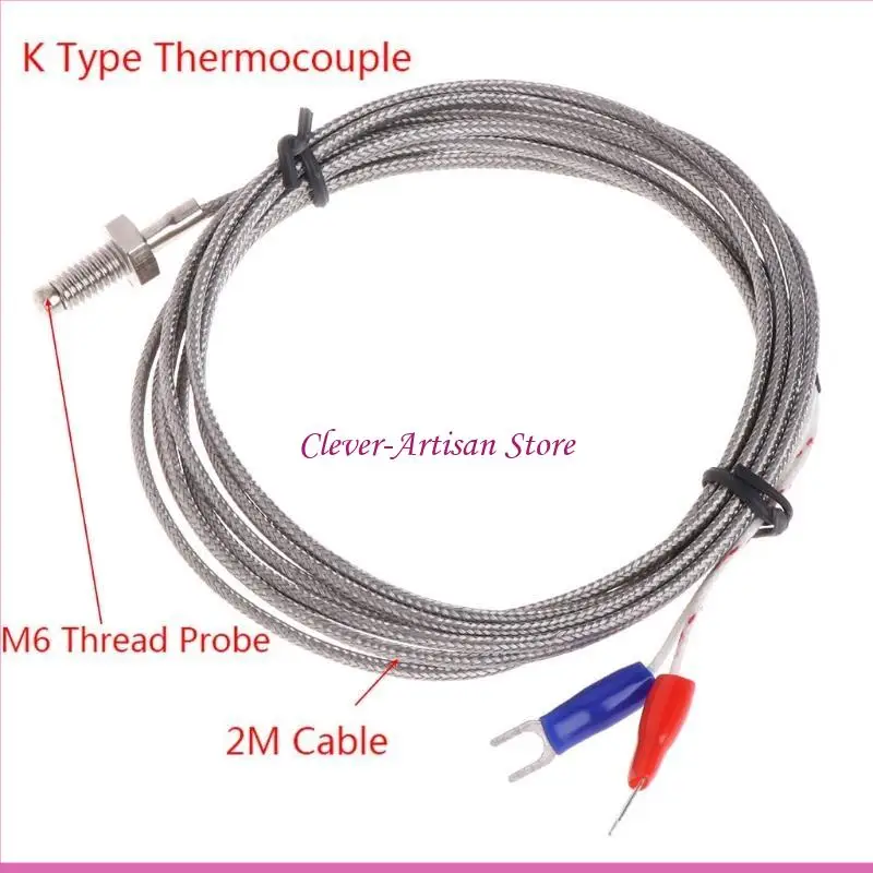 Termocuple della sonda del sensore temperatura tipo K tipo E06B 32 ~ 752 ° F / 0 ~ 400 ° C