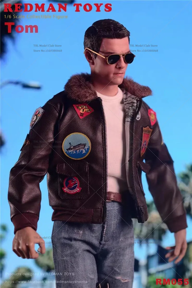 ในสต็อกของเล่น REDMAN RM055 1/6 Scale ทหารชายรถจักรยานยนต์ Boy Tom Cruise ชุด 12 ''Action Figure สําหรับคอลเลกชัน