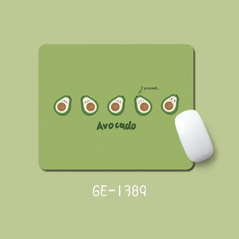 Avocado-Mauspad, Mini-Schreibtischunterlage, Niedliches Kawaii-Gummipad für Büro und Gaming, 7 Muster – Detail 9