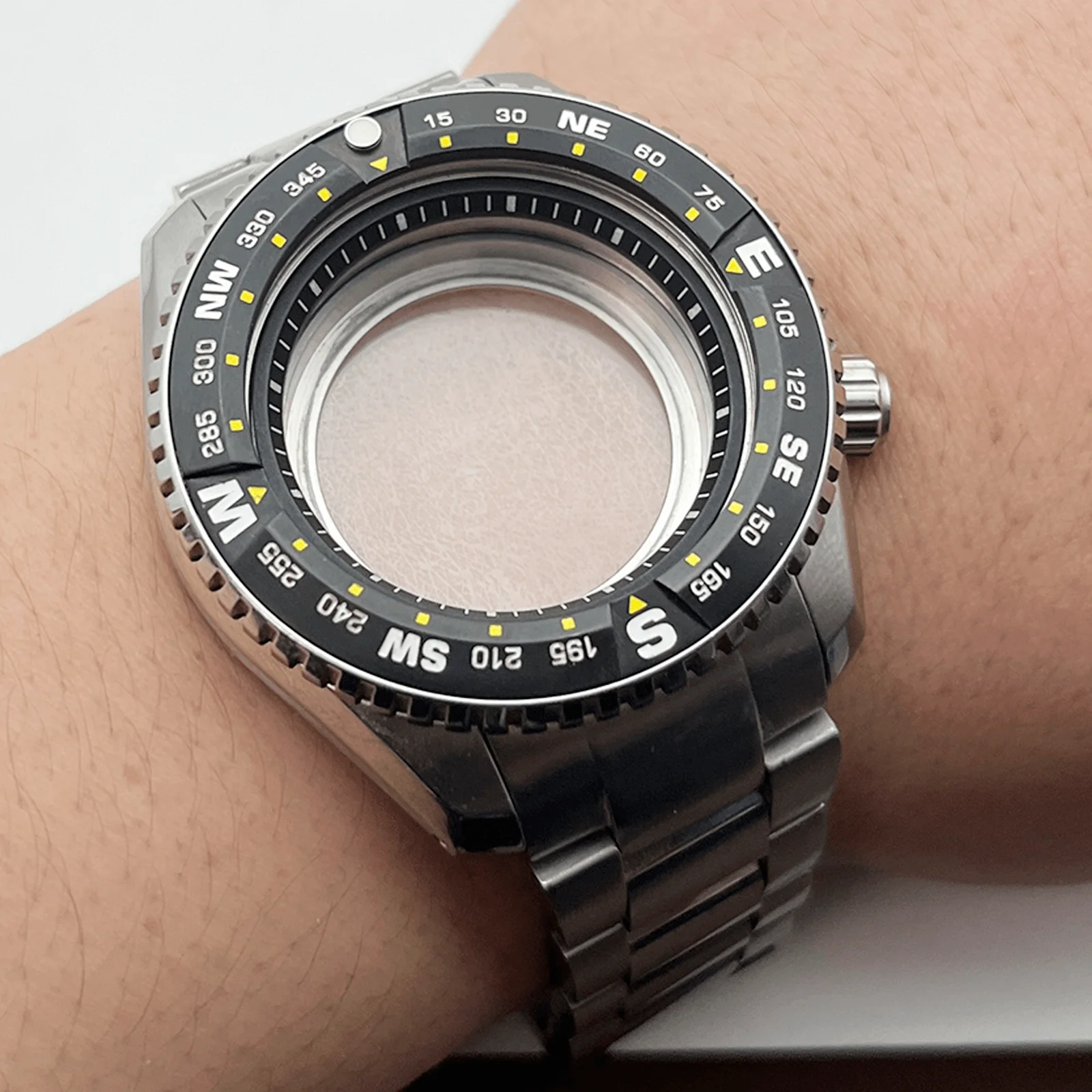 

NH35 Case Stainless Steel Watch Solid Watch Strap Sapphire Glass For Nh34 Nh35 Nh36 Movement Watch Case