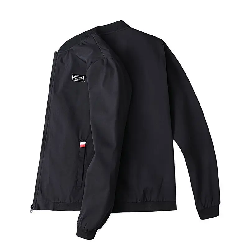 

Мужская куртка премиум-класса: осенняя, модная, городская, молодежная, ветрозащитная, с длинными рукавами, на молнии, цветная, в стиле стритвир