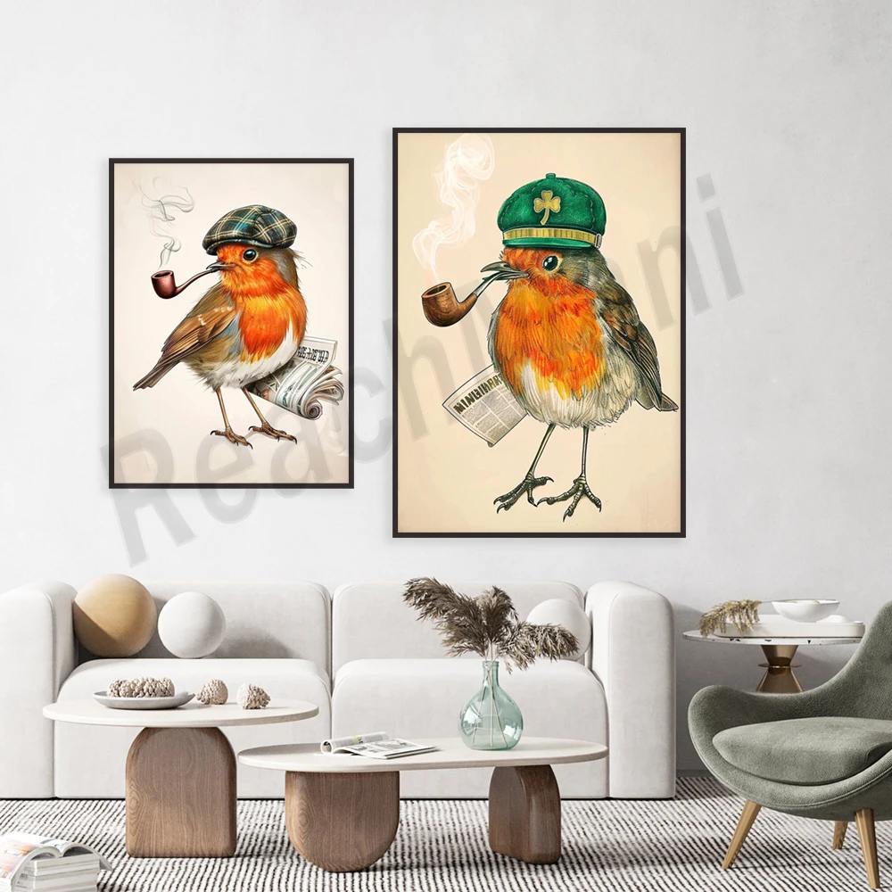 روبن التدخين القابل للطباعة، طباعة شامروك الأيرلندية لعيد القديس باتريك، روبن، ملصق عيد القديس باتريك