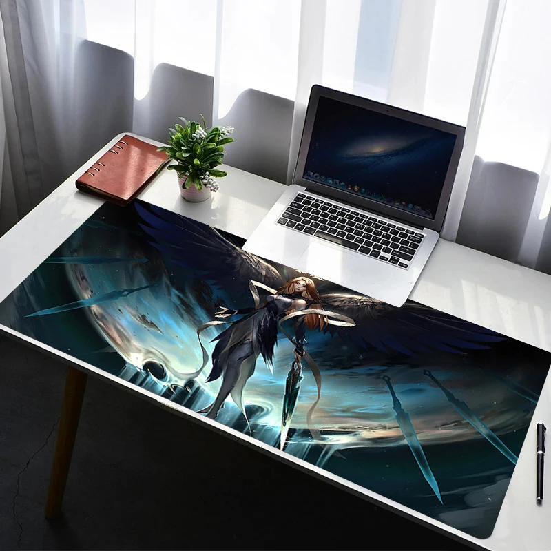 

Mouse Pad Laptop Non Slip Extended Desktop Mouse Mat Rubber Keyboard Pad L-league Of Legends Irelia Gaming Accessories Mousepad