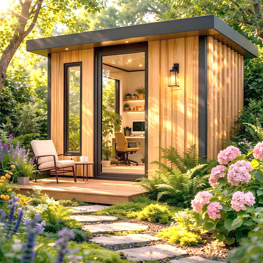 Prefab Backyard Relaxation Cabin Garden Room Sound Insulated Quiet Space for Peaceful Personal Time