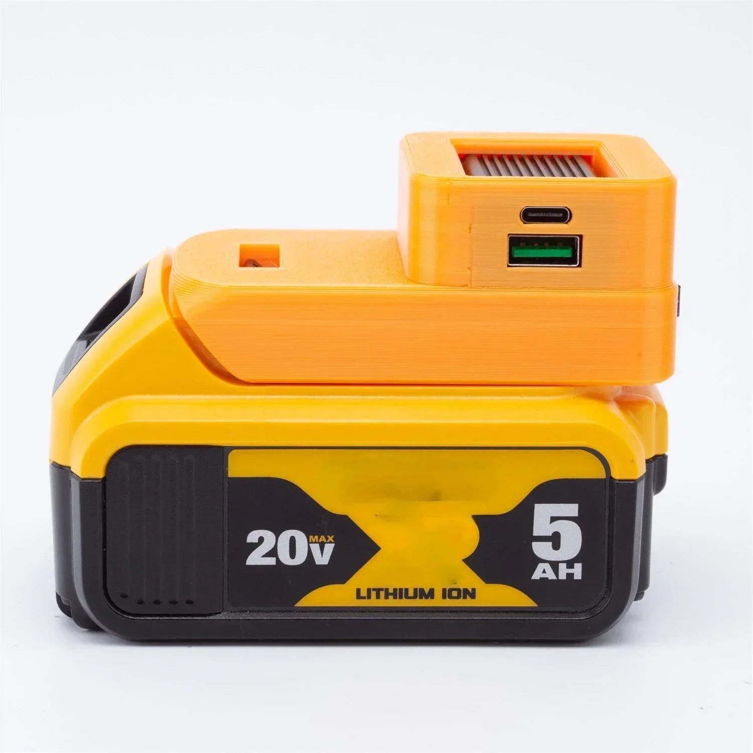 For DeWalt 18/20V MAX Li--ion Battery Adapter Cordless Portable Power Bank Convert To Fast Charging for Laptops and Mobile Phone