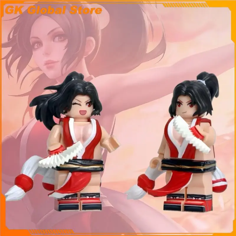 Spiel-Figur Neu 5cm Mai Shiranui PVC-Modell Zusammengebaute Bausteine-Statue Desktop-Dekoration Ornamente Geschenke Spielzeug