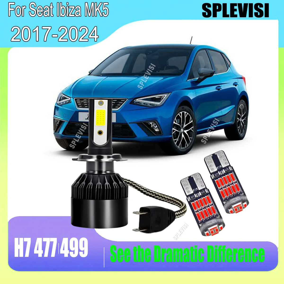 

Make the Switch from Dim Halogens to Brilliant LED H7 60W Headlight Bulb For Seat Ibiza MK5 2017 2018 2019 2020 2021 2022-2024