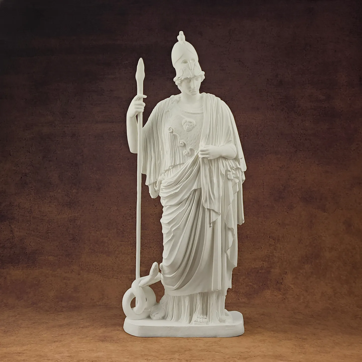 

Изготовленная на заказ фигурка из смолы Athena Pallas Giustiniani, полимерный материал с 3D-печатью, орнамент из гипсового вида с ручной росписью (доставка за 10 дней)