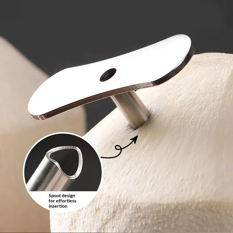 1PCS Stainless Steel Coconut Opener Reusable Cutting Tool Coconut Knife Hole Punch Drill Head For Kitchen Accessories