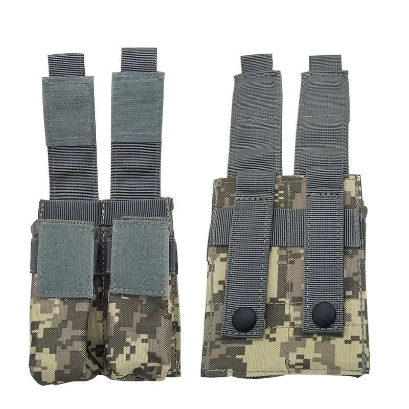 مول 9 مللي متر مجلة مزدوجة الحقيبة مصباح يدوي حامل EDC أداة الخصر حقيبة لعبة بندقية الذخيرة ماج الحافظة أكياس سترة الحقائب #5