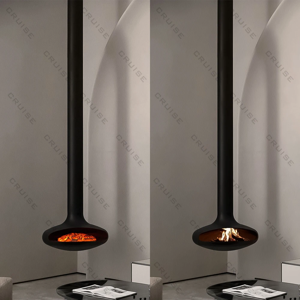 Decorative Furniture Hanging Fireplace 800mm Alcohol Core Roof Mounted Hanging Fireplace - view 3