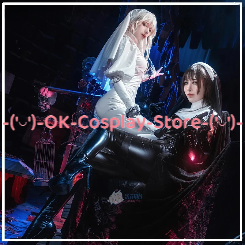 Anime Nun Cosplay Costume Party Clothing Sexy Sisters Dress Halloween Carnival Uniforms Custom Made