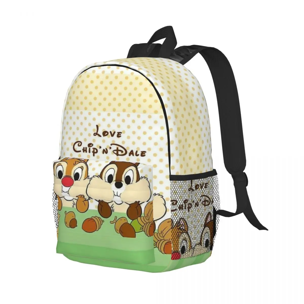 Chip & Dale 15-Inch Waterproof Backpack - Lightweight Travel Bag with Multiple Pockets for Organization