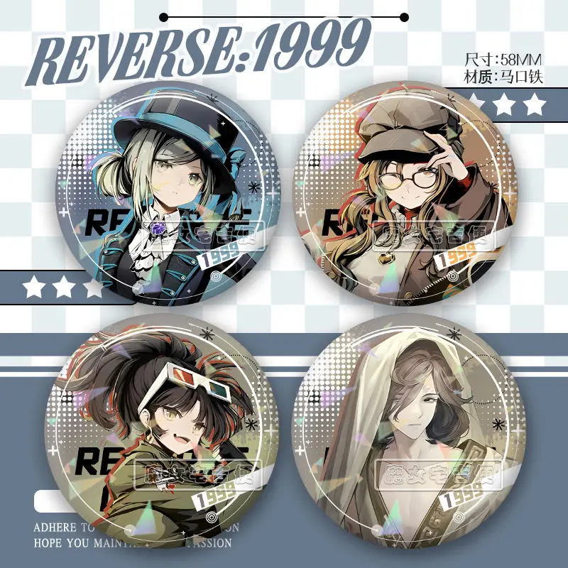 Anime Reverse: 1999 Vertin Melania An-an Lee Clothing BagLapel Souvenir Soft Button Decorative Hat 58mm Badge Collection Gift