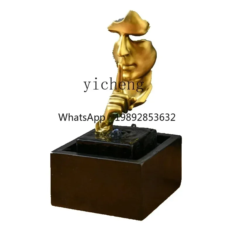 BJ  Silence Is Gold Creative Circulating Water Humidifier Desktop Light Luxury Vase Decorative Ornaments
