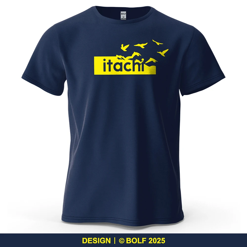 Herren Itachi Grafik Kurzarm T-Shirt 100 % Baumwolle Minimalist Street Bedrucktes Tops T-Shirt für Damen Sommer Lässige Sportbekleidung