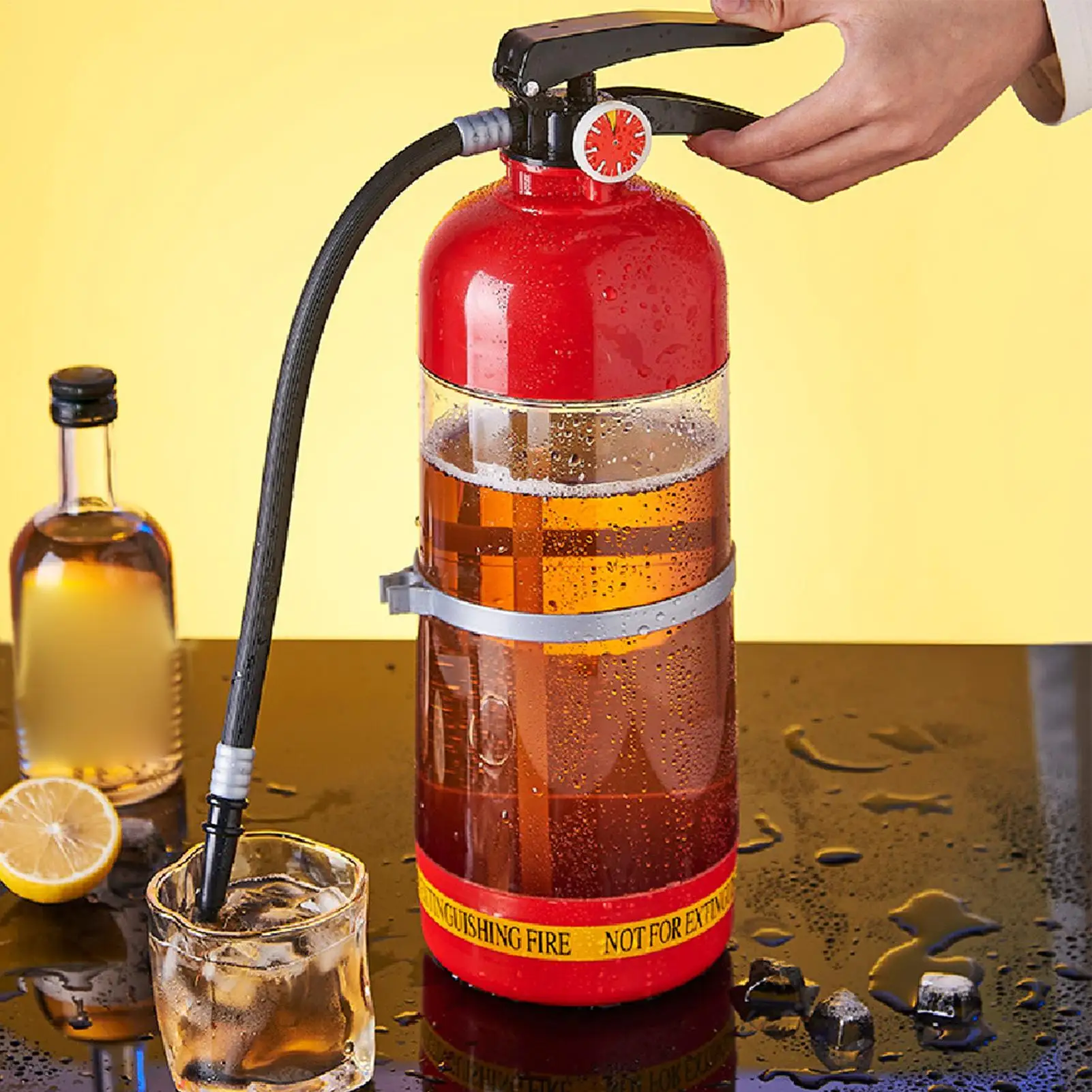 Beer Dispenser Fire Extinguishers Liquor Container Wine Serving Dispenser for Entertainer Bartenders Women Men Home Office Party