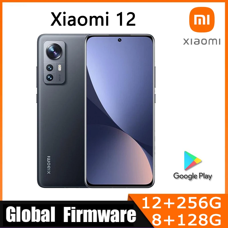 Global rom Xiaomi 12 5G smartphone Qualcomm Snapdragon 8 Gen1 6.28inchs  Android 67W Global version