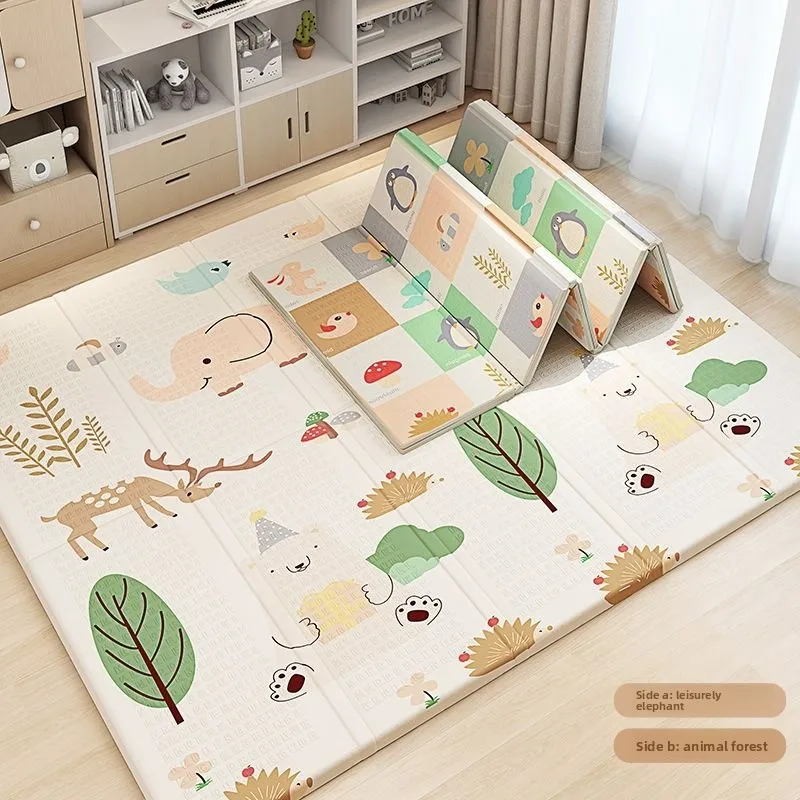Baby Play Mat Foldable Thick Foam Crawling Mat Non Toxic Waterproof Floor Rug for Infant Toddler Summer Activity Area
