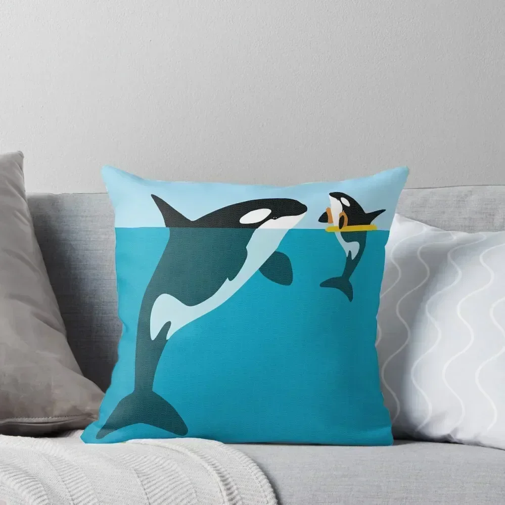 

Orca Throw Pillow Decorative Cushion Decorative pillowcase bed pillows pillow