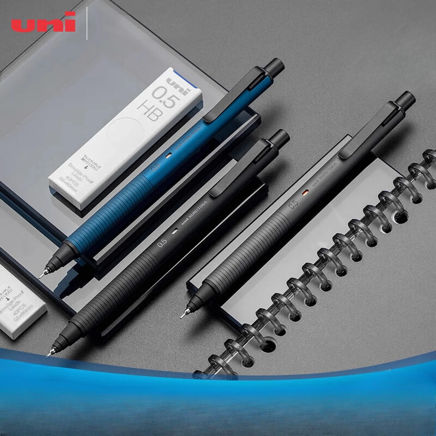 

UNI Mitsubishi KURUTOGA Automatic Pen Metal Rod Pen Grip M5-KH Drawing Sketch Rotation 0.5 Automatic Pencil Mechanical Pencils