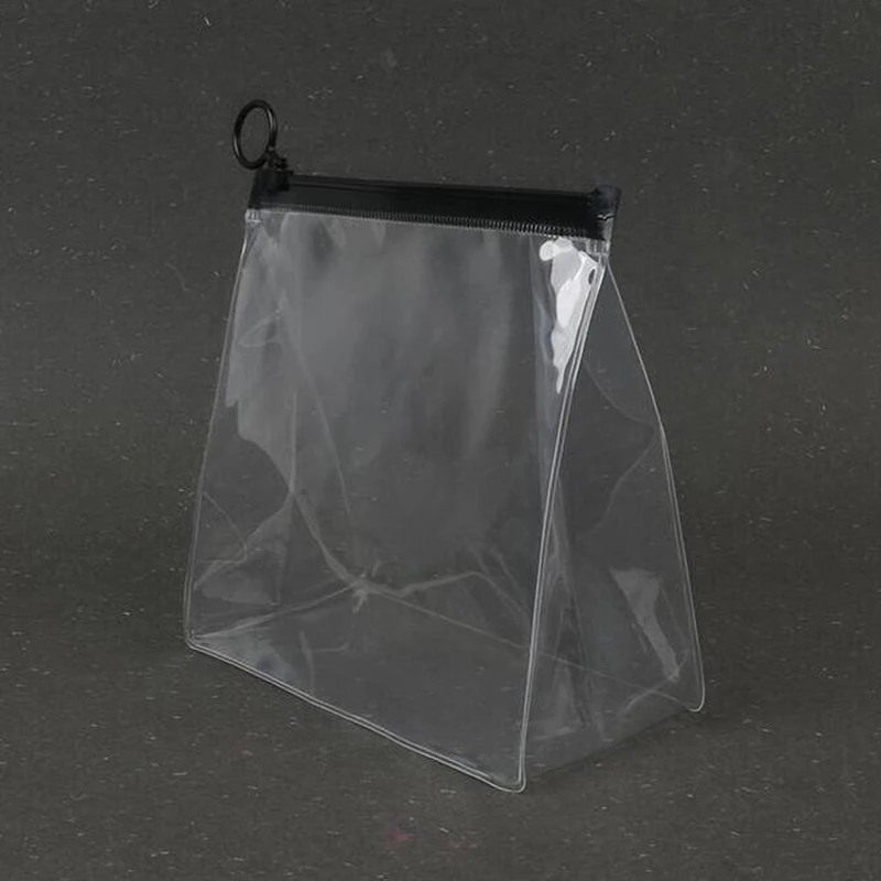 PVC Transparent Bathroom Cosmetic Bag Clear Zipper Waterproof Wash Toiletry Cosmetics Organizer Storage Bag Case