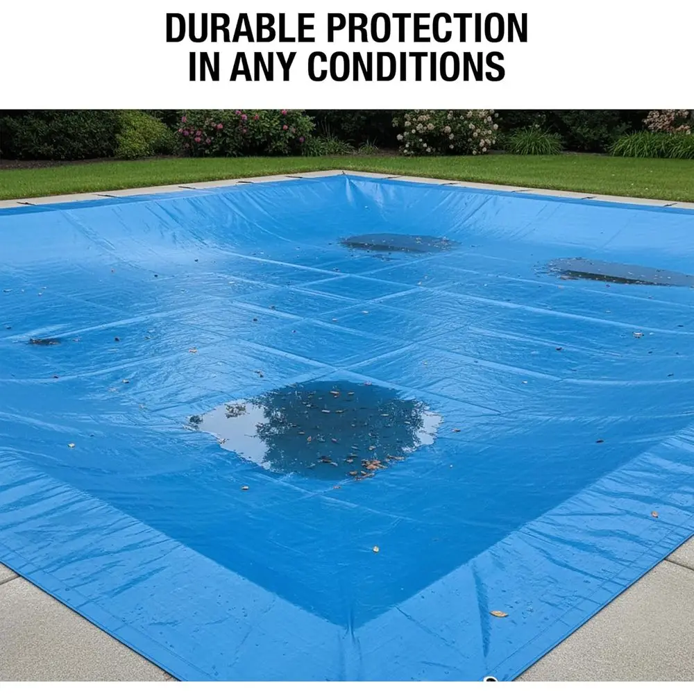 قماش القنب عالي التحمل مقاوم للماء مقاس 30 × 50 - غطاء خارجي سميك 5MIL للتخييم والملاجئ والمزيد