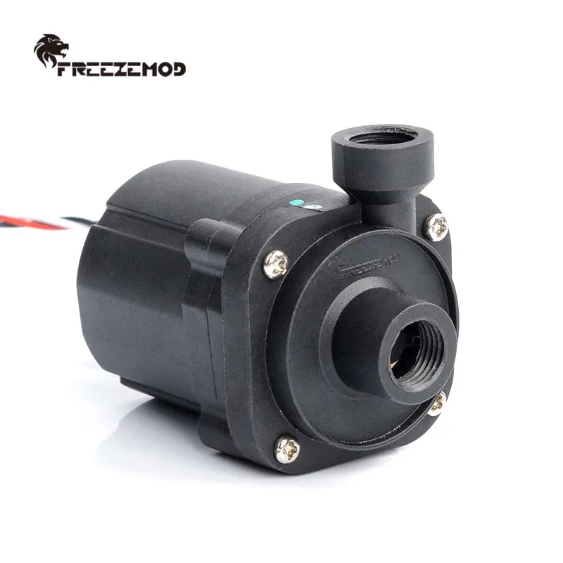 

FREEZEMOD Water Pump 600L/H Computer Cooling Pumps 4M Head Brushless DC Copper Ceramic Shaft 3600RPM Right/Left Outlet PU-SC600