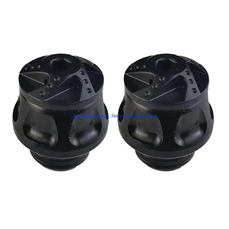 H7BD Motorcycle Front Fork Protector Crash Cup Front Fork Cap Crash Frame Anti Crash Pad Easy to Install