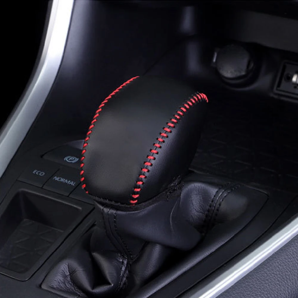Modification for Toyota RAV4 RAV 4 2019 2020 2021 2022 2023 2024 Gear Shift Knob Cover Leather Collars Collars Car Styling