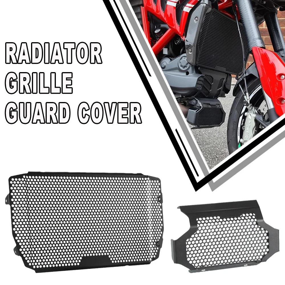 

Motorcycle Radiator Guard Grill Cover For Ducati Hypermotard 939 SP Hyperstrada 939 Oil Cooler Guard Engine Hoods Protection set