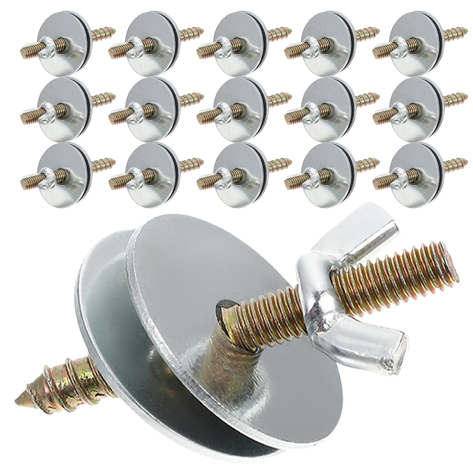 24Sets Bird Cage Screws Kit Heavy Duty Metal Cage Fasteners M6x50 for Breeding Boxes Parrot Perch Shelf Fixing Screw Bolts