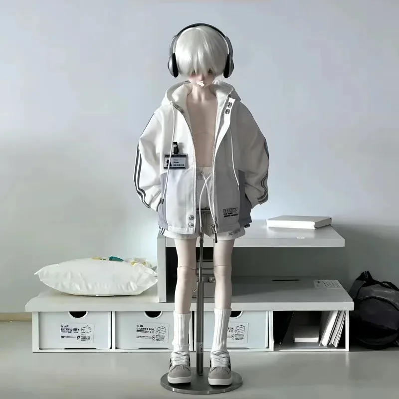 1/4ドール服スーツ、45cm BJDドール用ウィンドブレーカーセット、ゆったりフィット、プレイハウスギフト、ドレスアップおもちゃ、ドールアクセサリー、ドールなし