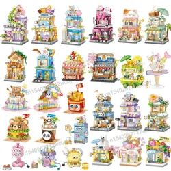 House Building Blocks Household Appliance Dessert Store Street View Snack Children's Toys Boys Girls Gifts Compatible With Lego