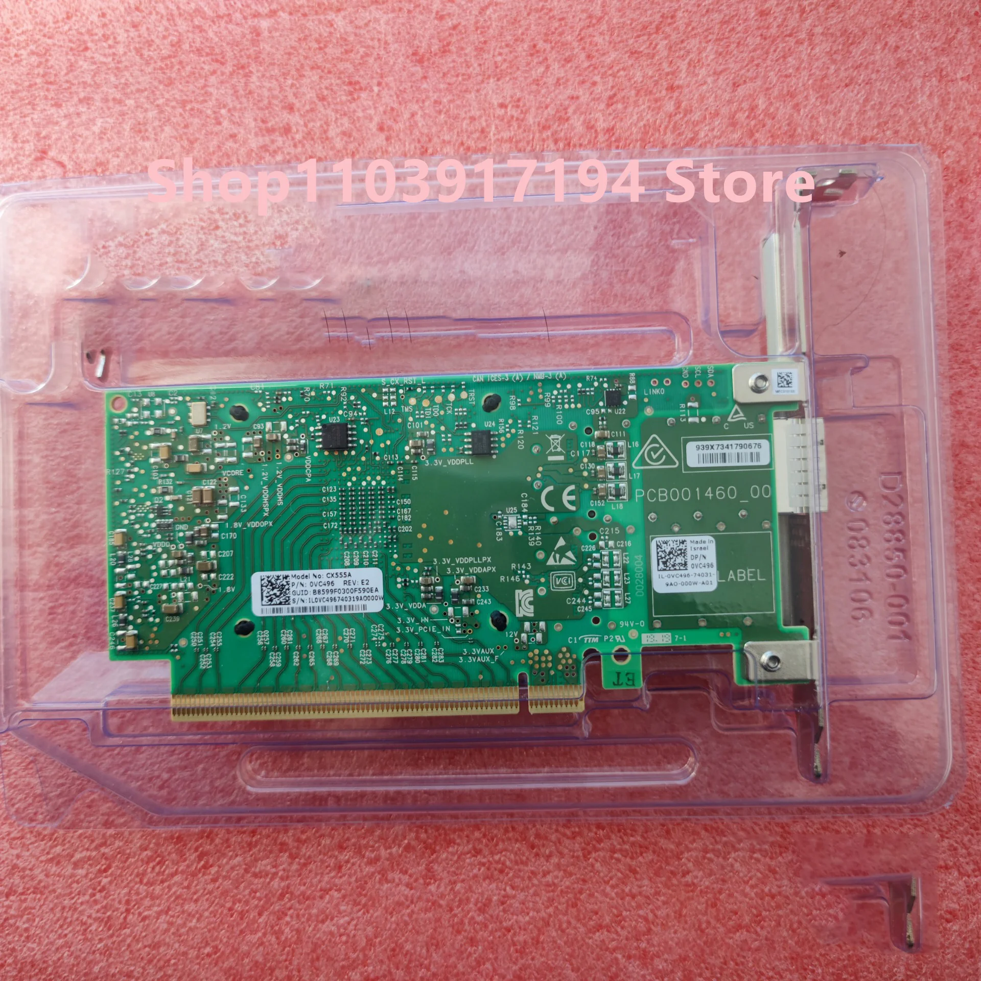 การ์ด IB 100Gb MCX555A-ECAT ConnectX-5 EDR CX555A 100G
